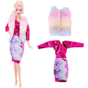 Barbie Doll Fashion Set Chic Coat and Dress for Dolls Barbie Doll Fashion Set Chic Coat and Dress for Dolls