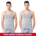 Men's Casual Solid Cotton Tank Top Fashionable Fitness Vest Men's Casual Solid Cotton Tank Top Fashionable Fitness Vest