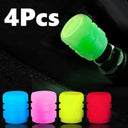 Luminous Glow Wheel Valve Caps Enhance Night Visibility 4 Pieces Luminous Glow Wheel Valve Caps Enhance Night Visibility 4 Pieces
