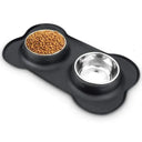 Antislip Double Dog Bowl Set For Food And Water Feeding Antislip Double Dog Bowl Set For Food And Water Feeding