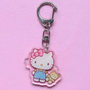 Anime Hello Kitty And My Melody Keychain Set For Fans Anime Hello Kitty And My Melody Keychain Set For Fans