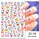 Adorable Cartoon Hello Kitty Nail Sticker Set for Nail Art Adorable Cartoon Hello Kitty Nail Sticker Set for Nail Art