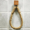 Beige Hemp Bathroom Rack Rustic Organizer Stand Storage Beige Hemp Bathroom Rack Rustic Organizer Stand Storage