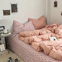 Ins Heart Floral Duvet Cover Set Pillowcases Soft Linens Ins Heart Floral Duvet Cover Set Pillowcases Soft Linens