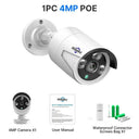 5MP PoE Outdoor Security Camera With Night Vision And Audio 5MP PoE Outdoor Security Camera With Night Vision And Audio