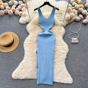 Sultry Knit Bodycon Dress Sensual Streetwear Chicness Sultry Knit Bodycon Dress Sensual Streetwear Chicness