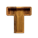 English Alphabet Wooden Piggy Bank Educational Savings Box English Alphabet Wooden Piggy Bank Educational Savings Box