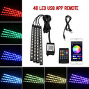 RGB Car Foot Ambient Lights USB Powered With Voice Control And Remote RGB Car Foot Ambient Lights USB Powered With Voice Control And Remote