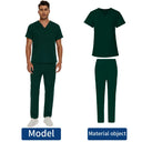Men's Scrubs Medical Uniform Lab Set V-neck Doctor Overalls Men's Scrubs Medical Uniform Lab Set V-neck Doctor Overalls