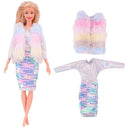 Barbie Doll Fashion Set Chic Coat and Dress for Dolls Barbie Doll Fashion Set Chic Coat and Dress for Dolls