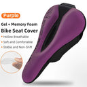 Gel Memory Foam Bicycle Seat Cover - Comfortable Cushion Gel Memory Foam Bicycle Seat Cover - Comfortable Cushion