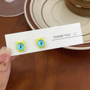 Kiss Jewelry Cute Monster Eyes Stud Earrings Trendy Kpop Fashion Gift Kiss Jewelry Cute Monster Eyes Stud Earrings Trendy Kpop Fashion Gift