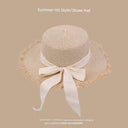 Straw Hat Japanese Style Hand Woven Womens Summer Lace Straw Hat Japanese Style Hand Woven Womens Summer Lace