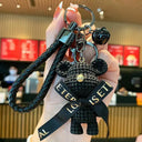 Crystal Bow Tie Bear Keychain Charm Pendant Cute Accessory Crystal Bow Tie Bear Keychain Charm Pendant Cute Accessory