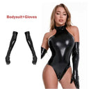 Alluring Glossy PU Leather Catsuit Set Empower Your Sensuality Alluring Glossy PU Leather Catsuit Set Empower Your Sensuality