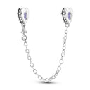 Safety Chain Silver Plated Beads Classic Safety Chain Charm Safety Chain Silver Plated Beads Classic Safety Chain Charm