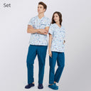 Annuo Printed Nurse Doctor's Pediatric Comfortable Clothes Annuo Printed Nurse Doctor's Pediatric Comfortable Clothes