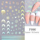 Butterfly and Fruit Nail Sticker Set with 5D Floral Designs Butterfly and Fruit Nail Sticker Set with 5D Floral Designs