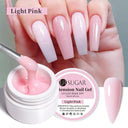 Pink White Clear Nail Gel Extension Kit for DIY Nails Pink White Clear Nail Gel Extension Kit for DIY Nails