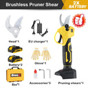 20V Battery Powered Electric Pruning Shears with Dual Batteries 20V Battery Powered Electric Pruning Shears with Dual Batteries