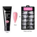 Glowing White Gel Nail Extension Kit for Beautiful Nails Glowing White Gel Nail Extension Kit for Beautiful Nails