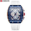 Curren Chronograph Square Dial Men's Wristwatch Luxury Curren Chronograph Square Dial Men's Wristwatch Luxury