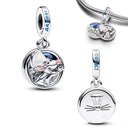 New 925 Sterling Silver Wolf Head Dumbo Pendant Beads New 925 Sterling Silver Wolf Head Dumbo Pendant Beads