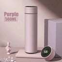 500ml Smart Thermos Bottle Temperature Display 304 Stainless Steel Keeps Heat 500ml Smart Thermos Bottle Temperature Display 304 Stainless Steel Keeps Heat