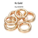 Metal O Ring Spring Clasps: DIY Jewelry Making Essentials Metal O Ring Spring Clasps: DIY Jewelry Making Essentials