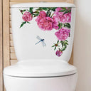 Green Plant Leaves Bathroom Wall Sticker Waterproof Decor Green Plant Leaves Bathroom Wall Sticker Waterproof Decor