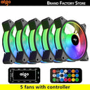 Aigo AR12 RGB 120mm Gaming Cooling Fan For High Performance Aigo AR12 RGB 120mm Gaming Cooling Fan For High Performance