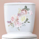 Green Plant Leaves Bathroom Wall Sticker Waterproof Floral Decor Green Plant Leaves Bathroom Wall Sticker Waterproof Floral Decor