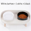 Adjustable Cat Double Bowls Feeder For Healthy Eating Adjustable Cat Double Bowls Feeder For Healthy Eating