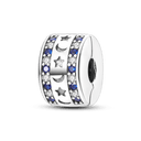 Daisy Sterling Silver Clip Charms with Authentic CZ Detailing Daisy Sterling Silver Clip Charms with Authentic CZ Detailing