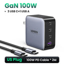 UGREEN 100W GaN Fast Charger 4-Port Power Hub for Devices UGREEN 100W GaN Fast Charger 4-Port Power Hub for Devices