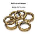 Metal O Ring Spring Clasps: DIY Jewelry Making Essentials Metal O Ring Spring Clasps: DIY Jewelry Making Essentials