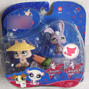 Old Pet Toys Figurines Set Vintage Monkey Rabbit Cat Kitten Old Pet Toys Figurines Set Vintage Monkey Rabbit Cat Kitten