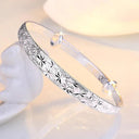 Dreamcatcher Charm Bracelet Silver Cuff For Women Elegant Dreamcatcher Charm Bracelet Silver Cuff For Women Elegant