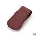 Sleek PU Leather Car Sunglasses Holder Clip Compact Organizer Sleek PU Leather Car Sunglasses Holder Clip Compact Organizer