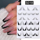 Elevate Your Style with Chic 3D Nail Art Decals Set Elevate Your Style with Chic 3D Nail Art Decals Set