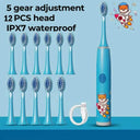 Colorful Cartoon Sonic Kids Electric Toothbrush Waterproof Colorful Cartoon Sonic Kids Electric Toothbrush Waterproof