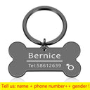 Personalized Engraved Pet ID Tag Keychain for Cats Dogs Personalized Engraved Pet ID Tag Keychain for Cats Dogs
