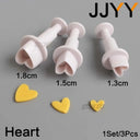 JJYY 3Pcs Cake Moulds Fondant Cutter Plastic Mold Set JJYY 3Pcs Cake Moulds Fondant Cutter Plastic Mold Set