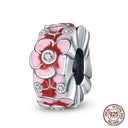 Sterling Silver Red Heart Beads for Pandora Jewelry Gifts Sterling Silver Red Heart Beads for Pandora Jewelry Gifts