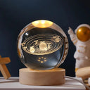 3D Crystal Ball Light Carving Solar System Night Light LED 3D Crystal Ball Light Carving Solar System Night Light LED