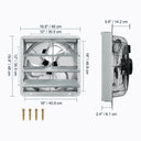 VEVOR Shutter Exhaust Fan 12 Inch with Humidity Controller VEVOR Shutter Exhaust Fan 12 Inch with Humidity Controller