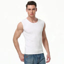 Mens Four Seasons Tight Cotton Vest For Leisure Sports Tee Mens Four Seasons Tight Cotton Vest For Leisure Sports Tee