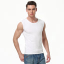 Men's Four Seasons Tight Cotton Vest Leisure Sports T-Shirt Men's Four Seasons Tight Cotton Vest Leisure Sports T-Shirt