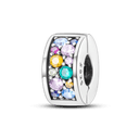 Daisy Sterling Silver Clip Charms with Authentic CZ Detailing Daisy Sterling Silver Clip Charms with Authentic CZ Detailing