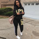 2 Piece Set Women Outfit LOVE Letter Print Tracksuit Plus Size 2 Piece Set Women Outfit LOVE Letter Print Tracksuit Plus Size